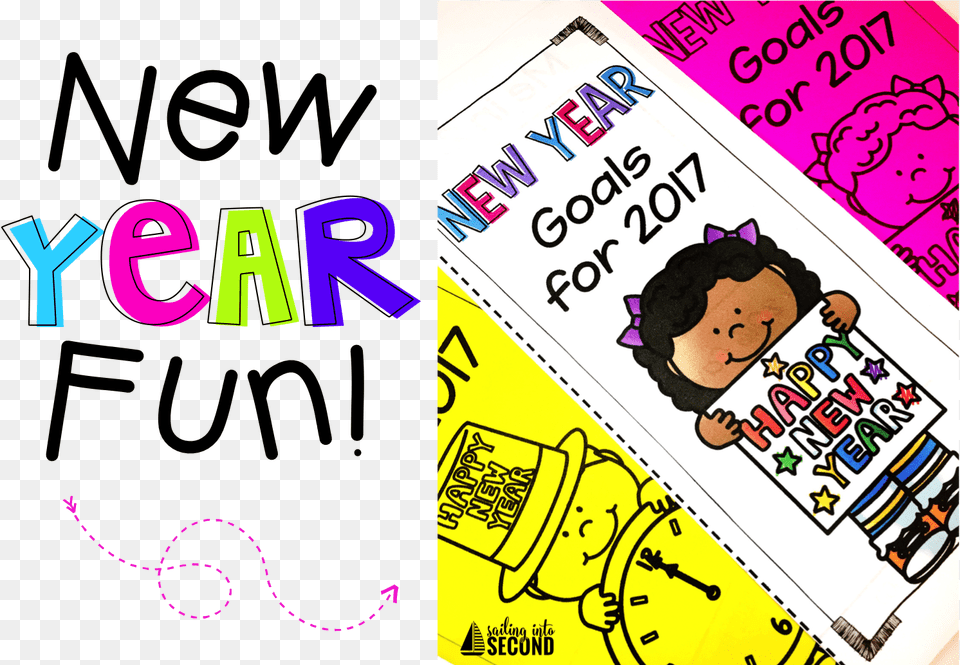 New Years Is The Perfect Time To Set Goals Or Resolutions Student, Advertisement, Book, Publication, Baby Png
