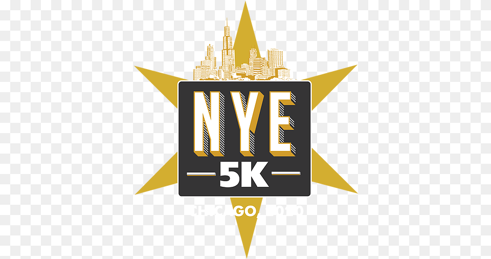 New Yearu0027s Eve 5k Chicago Sport U0026 Social Club Emblem, Logo, Symbol, Gold, Badge Png