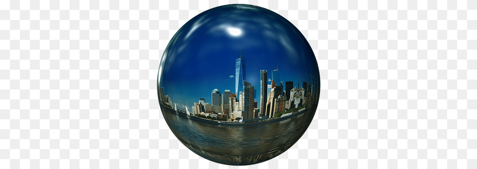 New York City Urban, Sphere, Fisheye, Metropolis Png