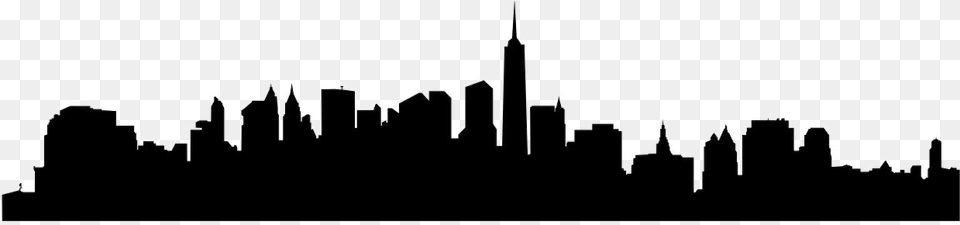 New York City, Architecture, Building, Silhouette, Spire Free Png Download