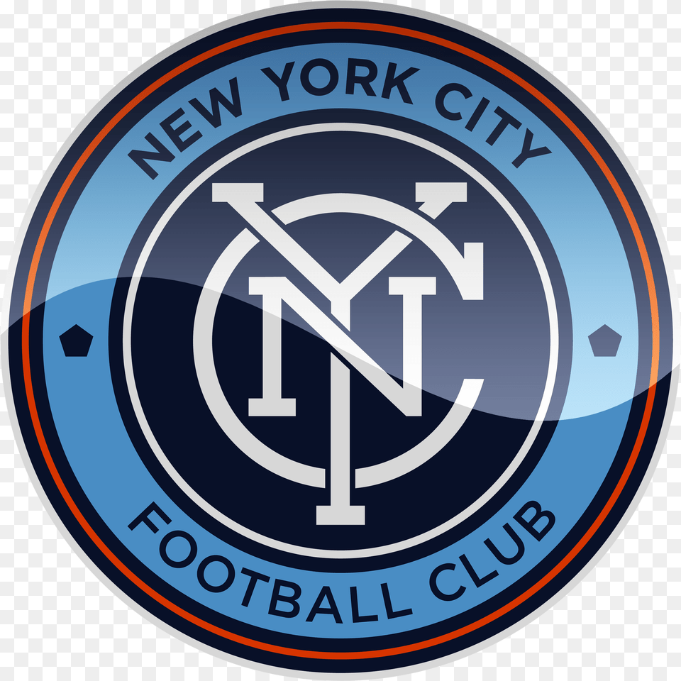 New York City Fc Hd Logo New York City Foot, Emblem, Symbol, Disk Free Png Download