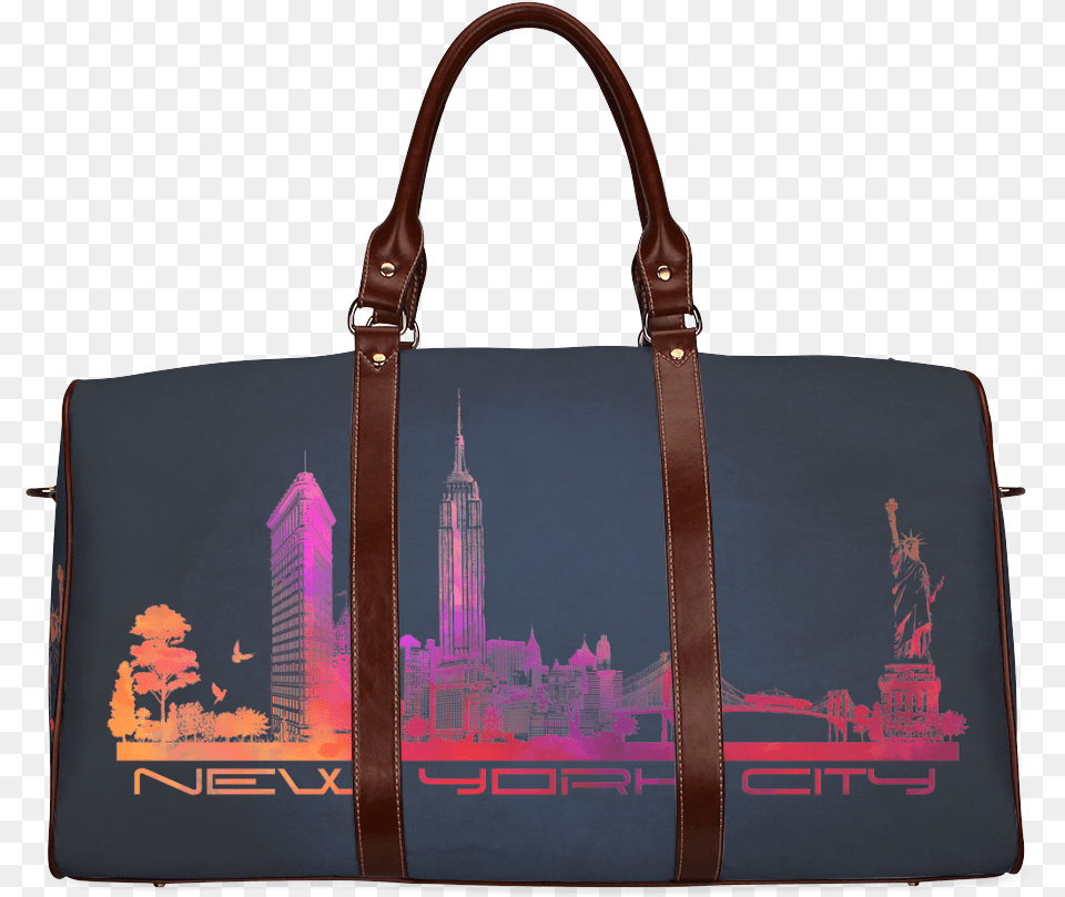 New York City Skyline 4 Waterproof Travel Baglarge Duffel Bag, Accessories, Handbag, Tote Bag, Purse Free Png
