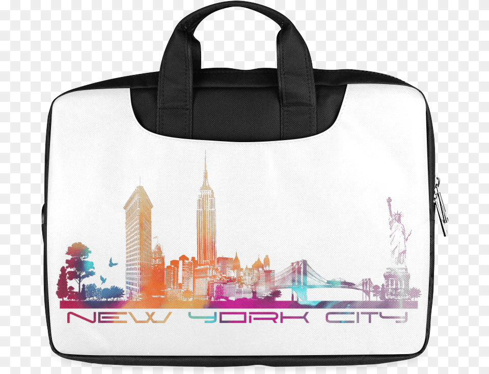 New York City Skyline 5 Macbook Air 11 Twin Sides, Bag, Accessories, Handbag, Tote Bag Png