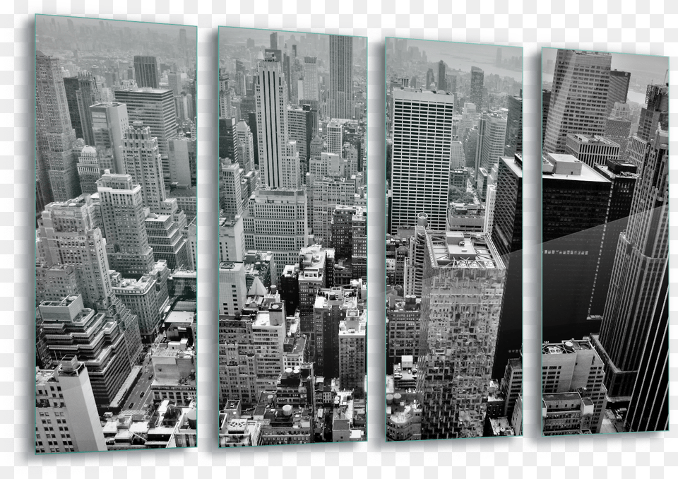 New York City Skyline Canvas Amp Glass Wall New York City, Architecture, Office Building, Metropolis, High Rise Free Transparent Png