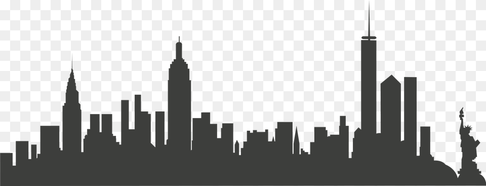 New York City Skyline Clip Art New York City Transparent, Architecture, Building, Spire, Tower Free Png