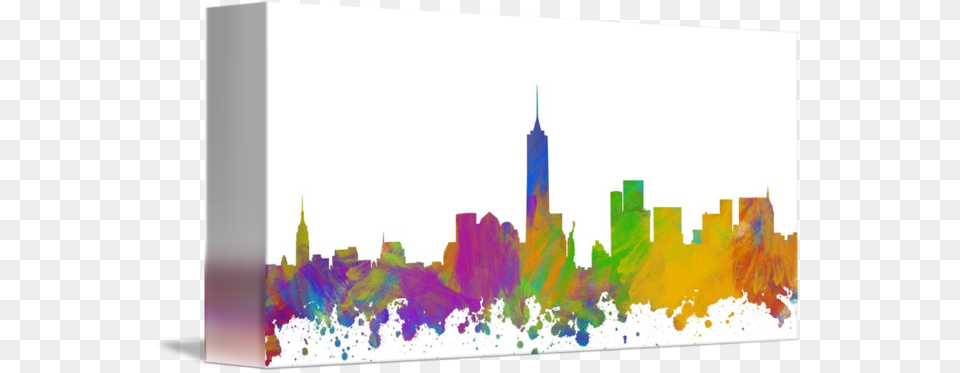 New York City Skyline Silhouette I, Art, Canvas, Graphics, Modern Art Png Image