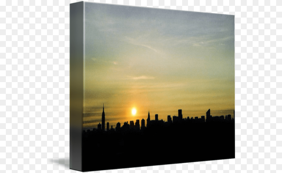 New York City Skyline Sunrise, Nature, Sunset, Sun, Sky Free Transparent Png