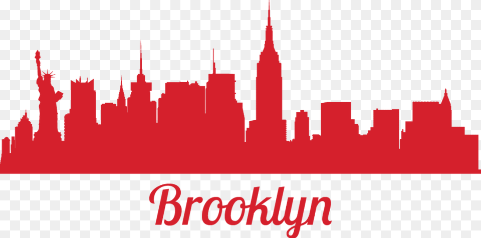 New York City Skyline Wall Decal Sticker New York Silhouette, Logo, Text Png Image