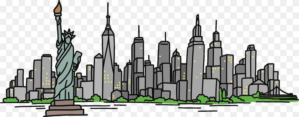 New York City Transparent Gif, Urban, Metropolis, Art Png