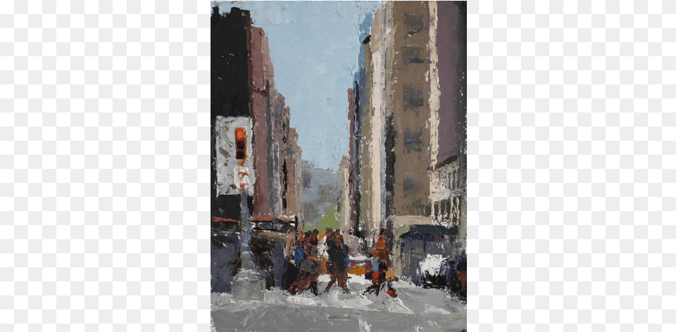 New York City Walk Painting, Art, Adult, Male, Man Png Image