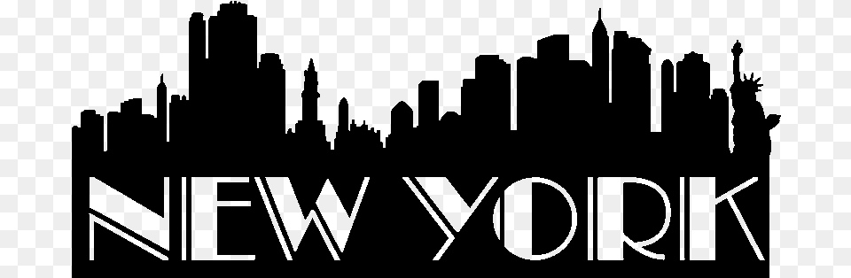New York City Wall Decal Sticker New City Stickers New York, Gray Png Image