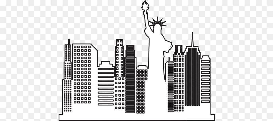 New York Cityscape Icon Icono De New York, Metropolis, City, Urban, Art Png Image