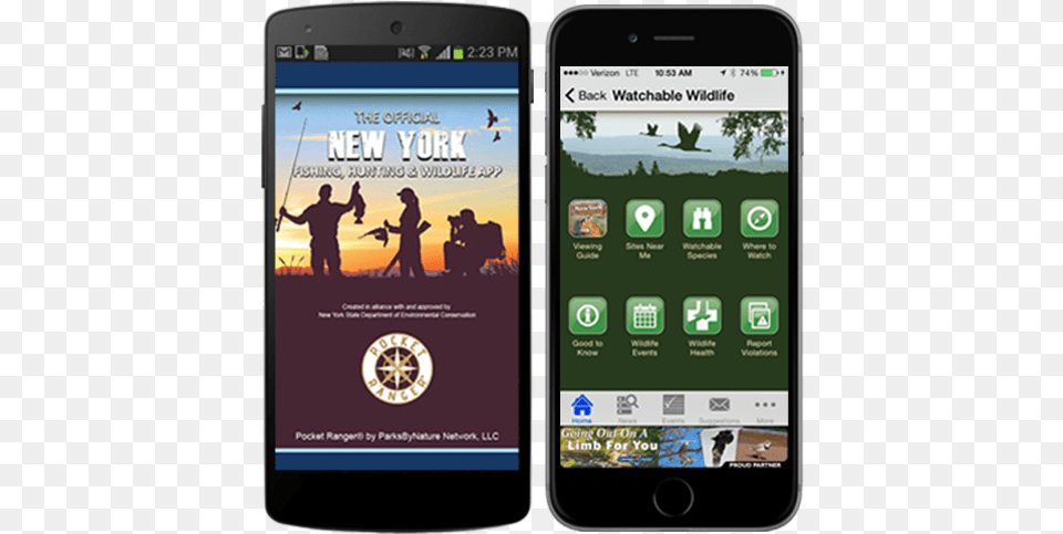 New York Fishing Hunting Amp Wildlife App, Electronics, Mobile Phone, Phone, Adult Free Png