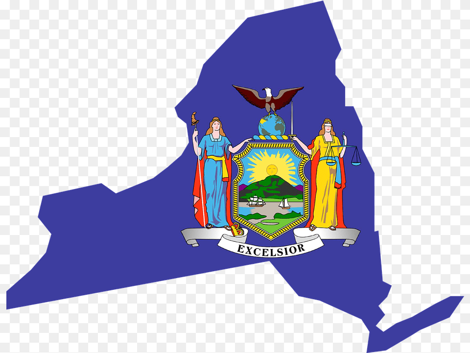 New York Flag Map Vector Graphic On Pixabay New York Outline Flag, People, Person, Adult, Female Free Transparent Png