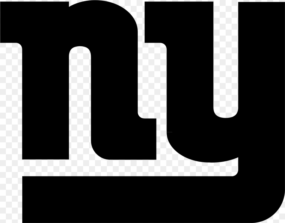 New York Giants Logo Black And Ahite New York Giants Logo, Lighting, Silhouette Free Png Download