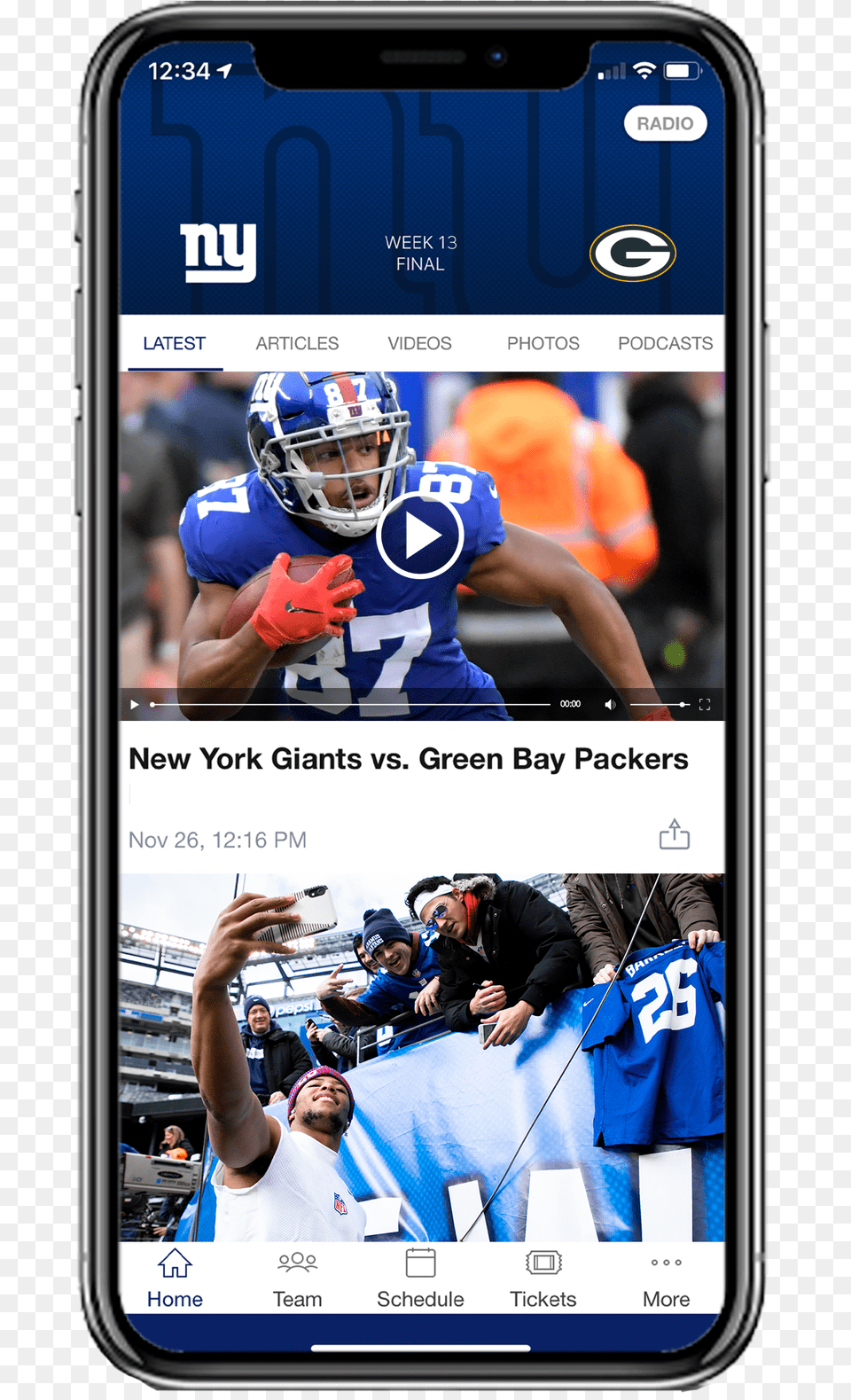New York Giants Official App Giantscom New York Giants, Helmet, Clothing, Glove, Person Png Image
