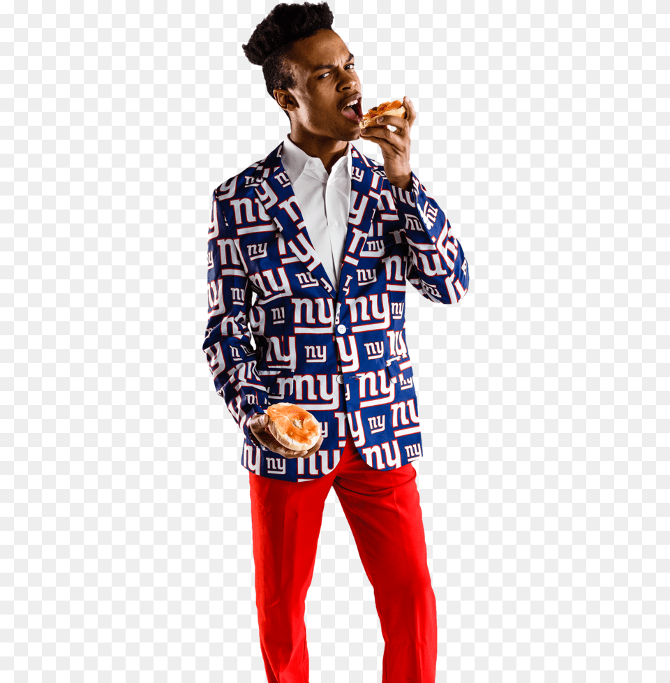 New York Giants Suit Jacket, Adult, Male, Man, Person Png