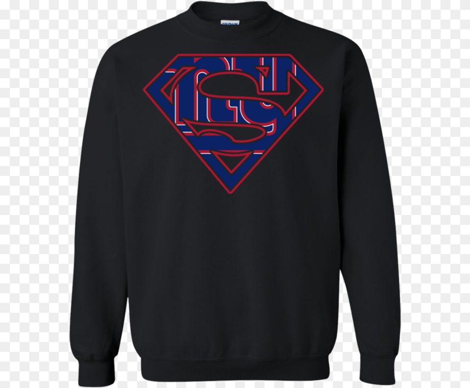 New York Giants Superman Logo Ugly Sweater Of Elements, Clothing, Hoodie, Knitwear, Long Sleeve Png