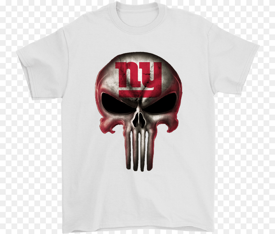 New York Giants The Punisher Mashup Football Shirts American Football, Clothing, Cutlery, T-shirt, Shirt Free Png