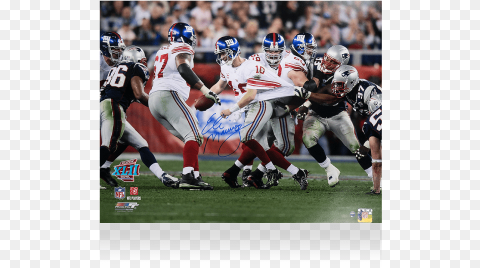New York Giants Xlii Eli Manning, Helmet, Person, People, Sport Free Png