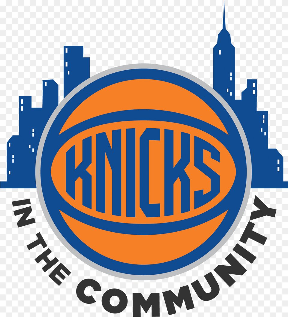 New York Knicks And Garden Of New York Knicks, Logo, Architecture, Building, Factory Png