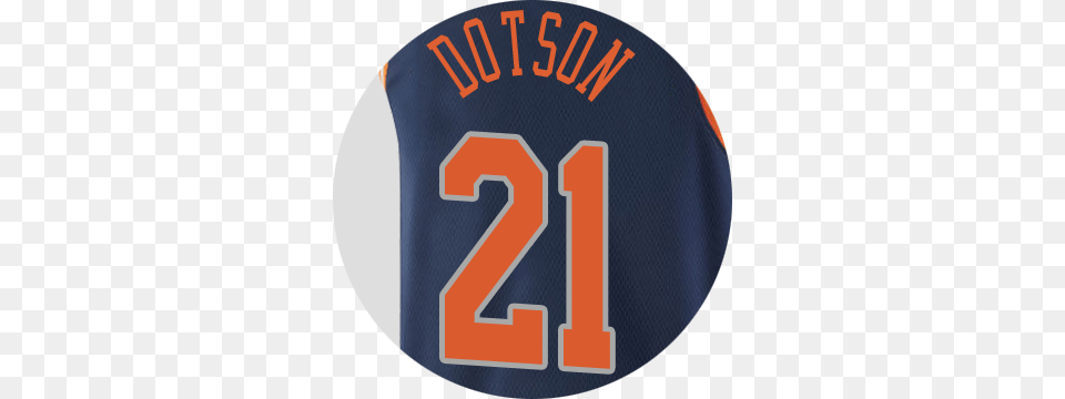 New York Knicks Damyean Dotson New York Knicks, Cap, Clothing, Hat, Shirt Png
