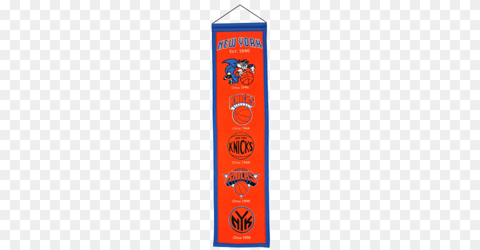 New York Knicks Logo Evolution Heritage Banner, Bottle Png Image