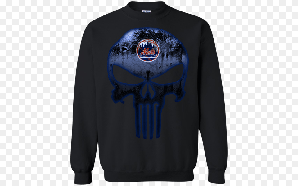 New York Mets Baseball The Punisher Skull Shirts, Clothing, Hoodie, Knitwear, Sweater Free Png