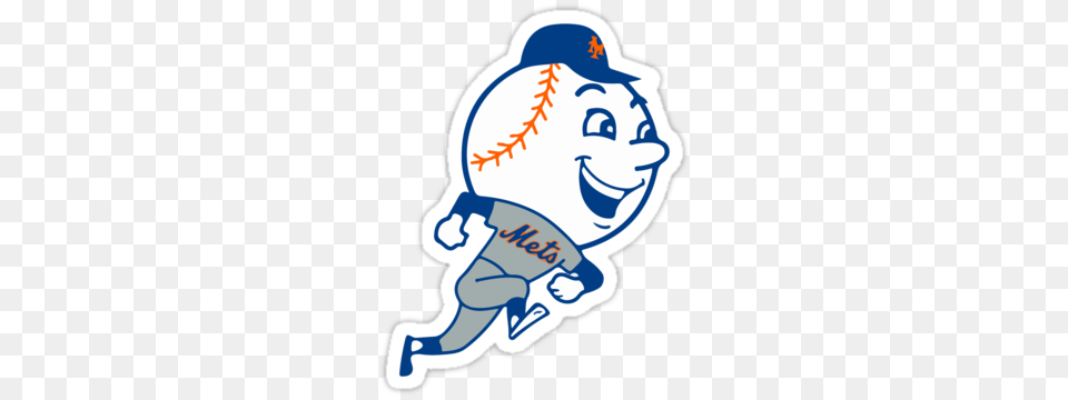 New York Mets Mr Met Sticker, People, Person, Face, Head Png