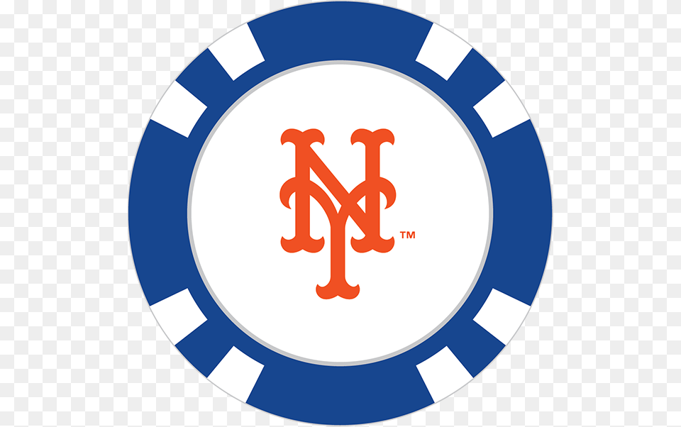 New York Mets Poker Chip Ball Marker, Logo, Electronics, Hardware Free Png Download
