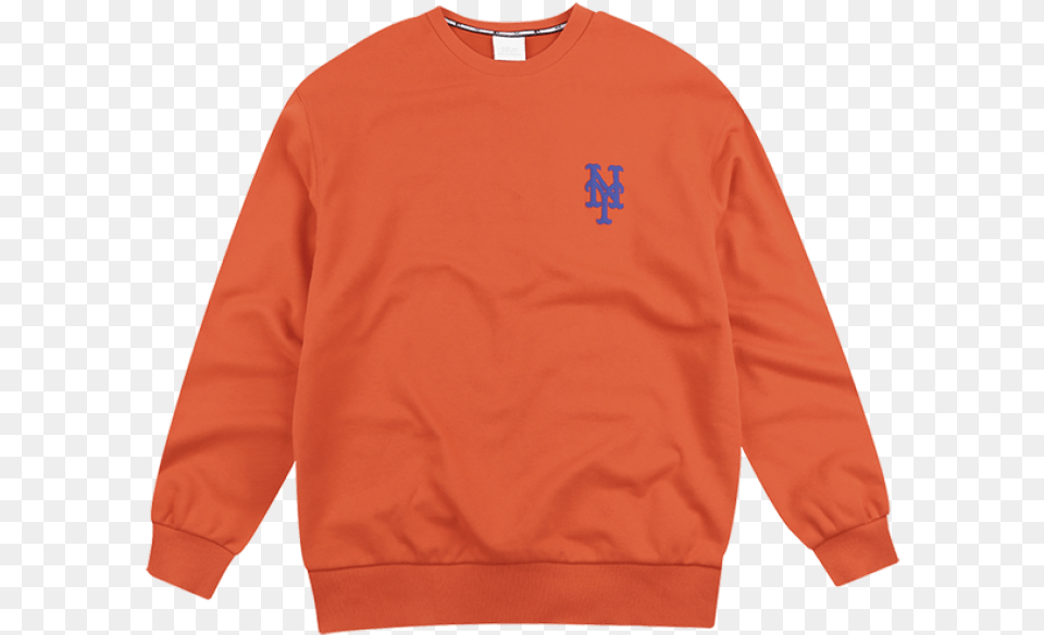 New York Mets Simple Logo Overfit Sweatshirt Stussy Stock Applique Black, Clothing, Knitwear, Sweater, Shirt Free Png Download