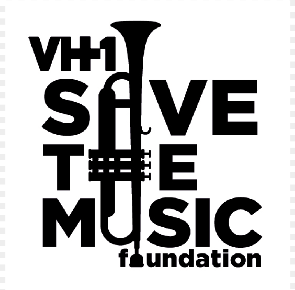 New York Music Month Is Produced By Nyc Mayor39s Office Vh1 Save The Music, Stencil, Brass Section, Horn, Musical Instrument Png Image