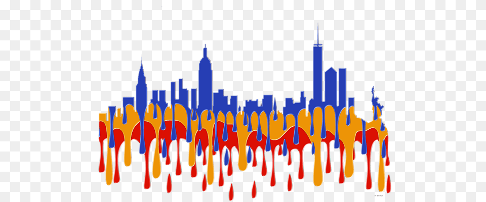 New York Ny Skyline T Shirt For Sale, City, Art, Crowd, Person Free Transparent Png