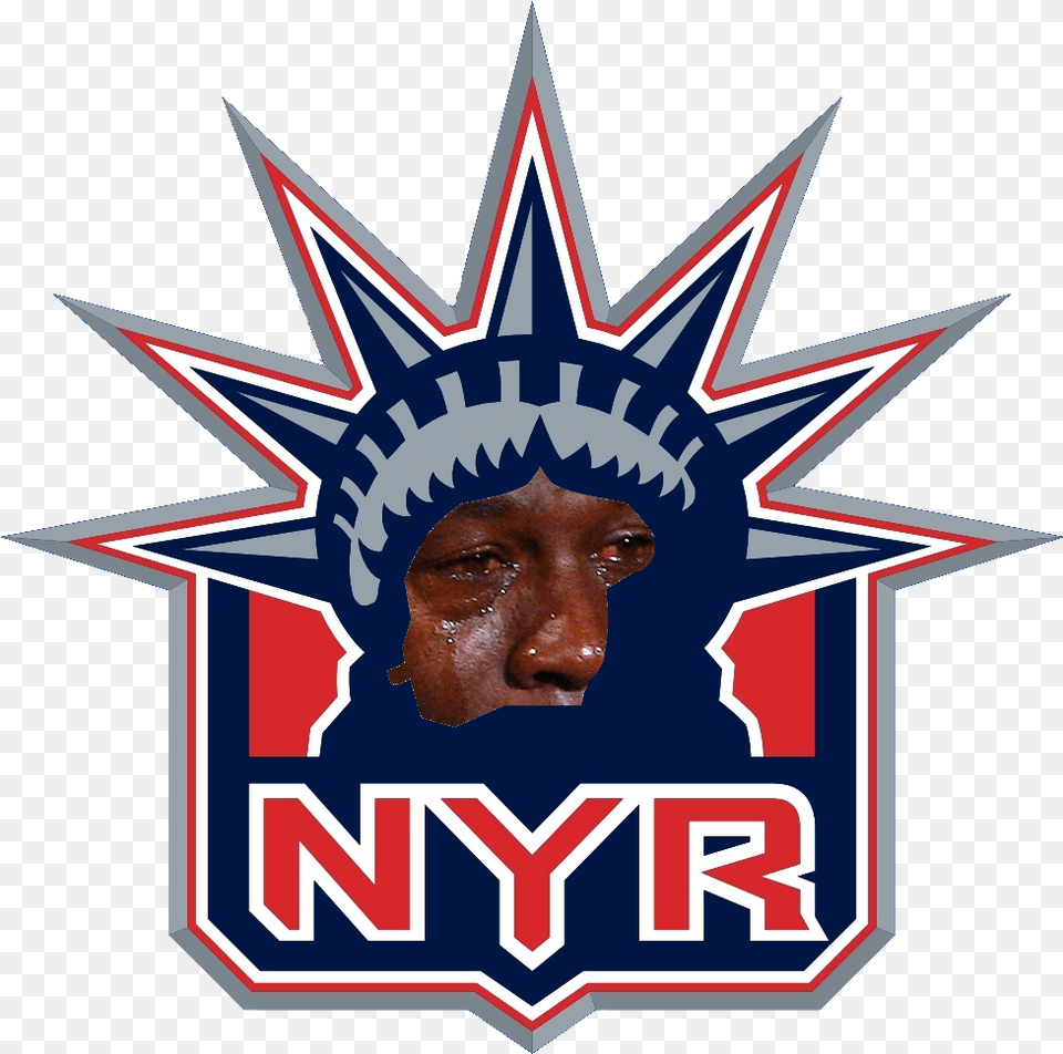 New York Rangers Alternate Jersey Statue Of Liberty New York Rangers Logo, Symbol, Clothing, Emblem, Hat Free Png Download