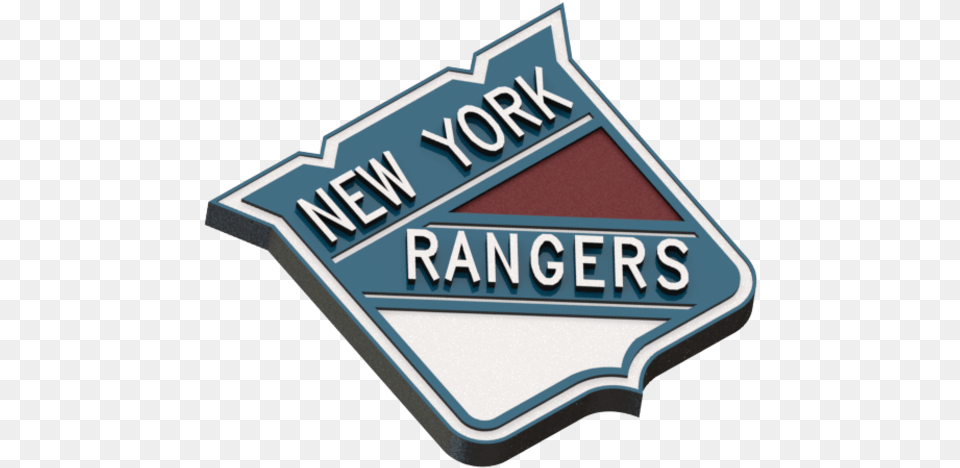 New York Rangers Logo 3d Print New York Rangers, Badge, Symbol, Emblem Free Transparent Png