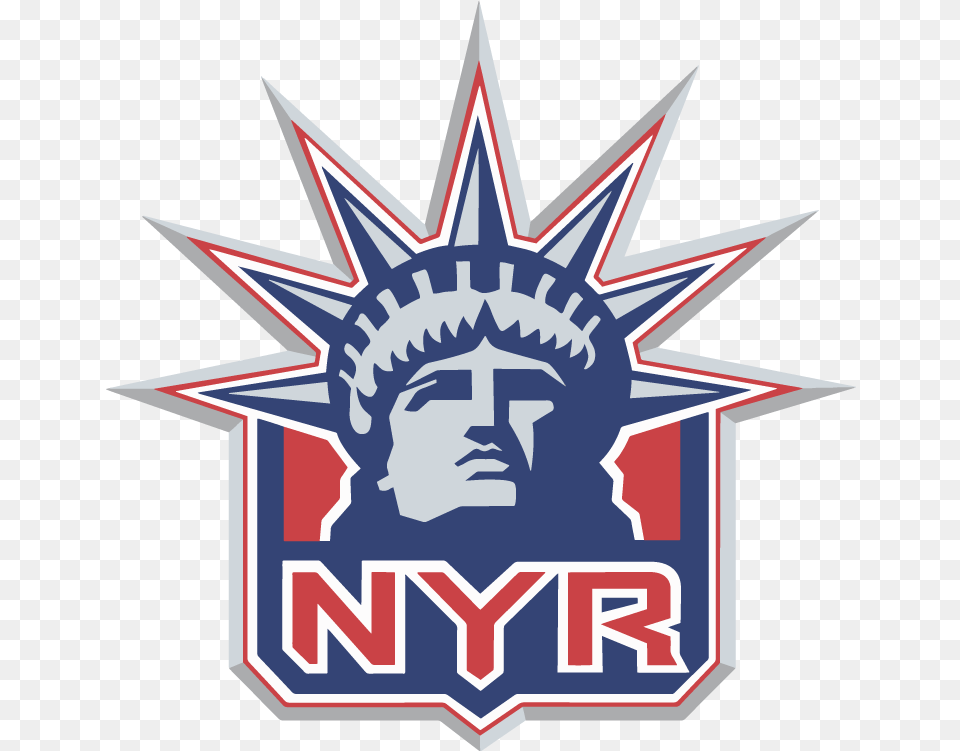 New York Rangers Logo Vector 1996 2007 New York Rangers, Emblem, Symbol, Face, Head Png Image