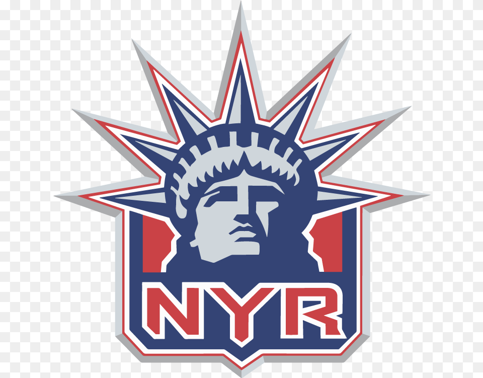 New York Rangers Logo Vector 1996 New York Rangers Logo, Emblem, Symbol, Face, Head Free Transparent Png