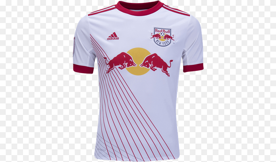 New York Red Bulls 1718 Home Youth Kit Jersey Red Bull New York, Clothing, Shirt, T-shirt Free Png