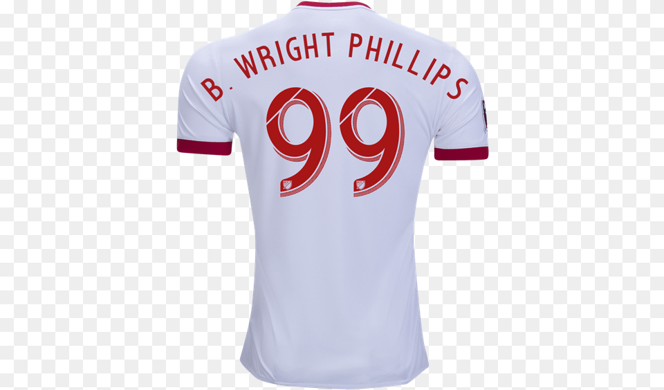 New York Red Bulls Home 1718 Soccer Jersey Bradley Sports Jersey, Clothing, Shirt, T-shirt Png Image