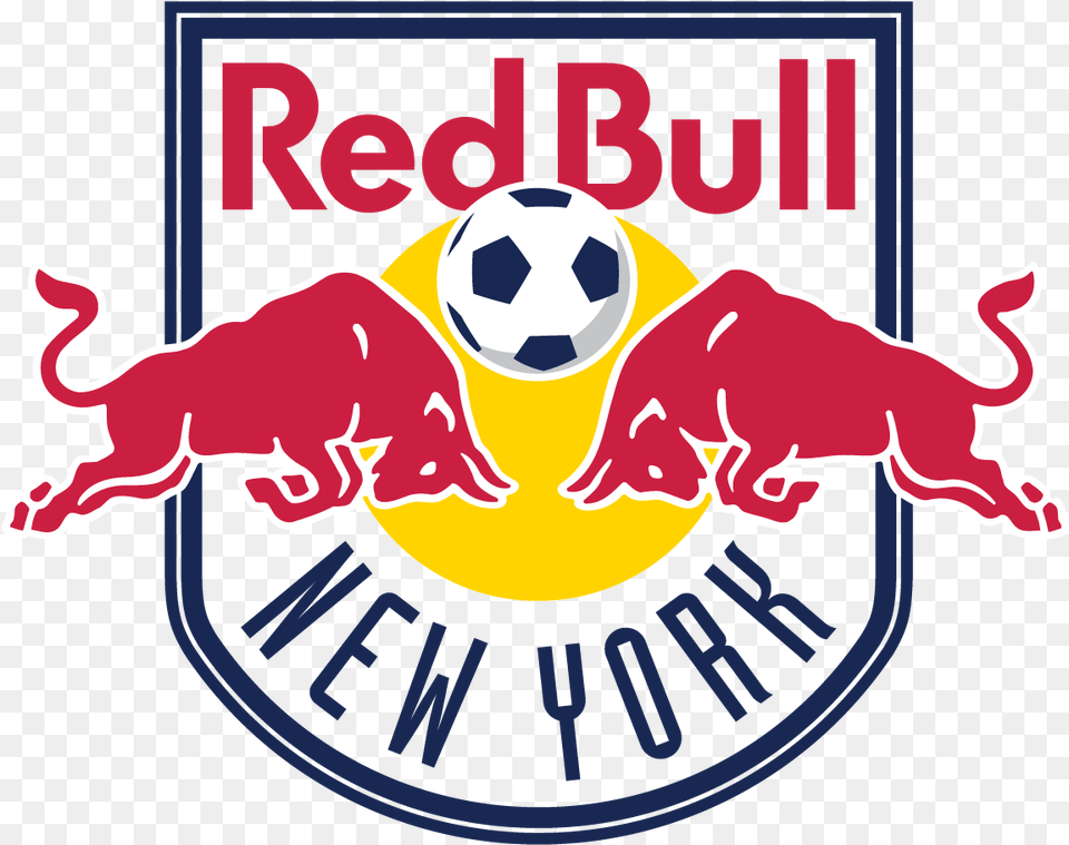 New York Red Bulls Logo Vector Red Bull New York, Ball, Sport, Football, Soccer Ball Png Image