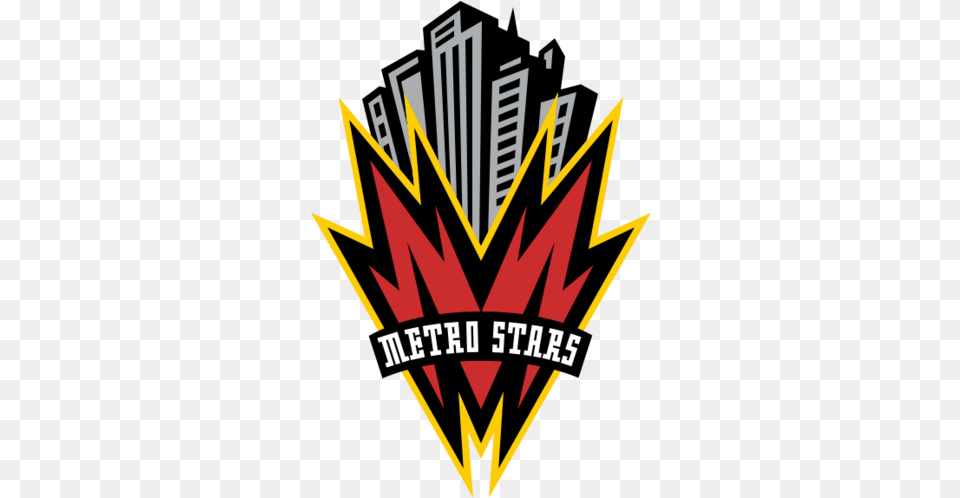 New York Red Bulls Logopedia Fandom New York Metro Stars Logo, Emblem, Symbol, Dynamite, Weapon Free Png Download