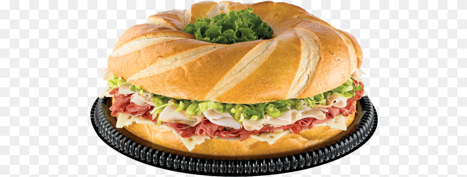 New York Sandwich Ring Giant Eagle Large Sandwich Ring, Bread, Burger, Food, Bagel Free Png