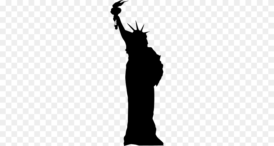 New York Silhouette Of Statue Of Liberty, Adult, Male, Man, Person Free Png Download