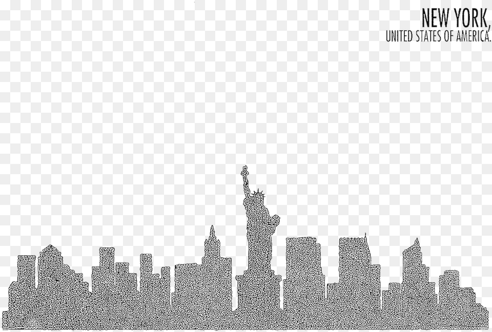 New York Skyline, Silhouette, Architecture, Building, Nature Free Png