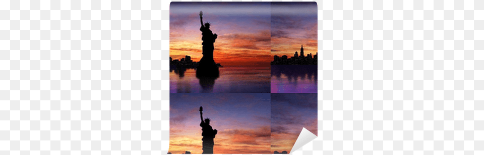 New York Skyline, Art, Collage, Silhouette, Outdoors Free Png