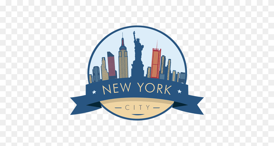 New York Skyline Badge, City, Logo, Urban, Architecture Free Png Download