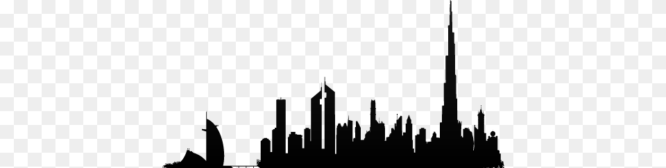 New York Skyline Black And White Clip Art Information, Architecture, Building, City, High Rise Png Image