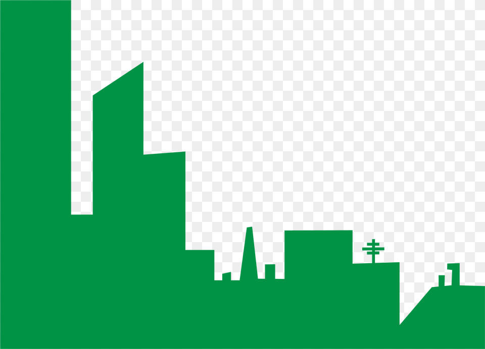 New York Skyline Green Building Vector Building Clip Art Green, Nature, Night, Outdoors Free Transparent Png