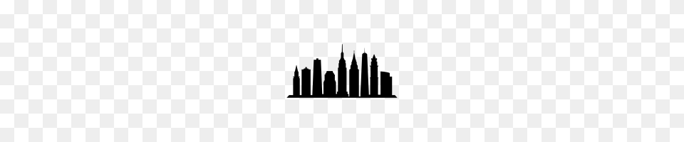 New York Skyline Icons Noun Project, Gray Free Png Download