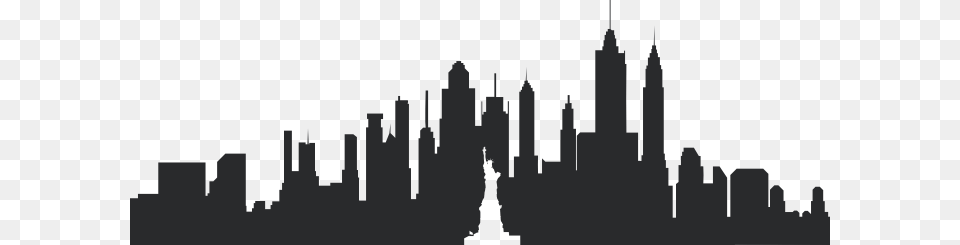 New York Skyline Silhouette, City, Urban, Metropolis, Architecture Free Transparent Png